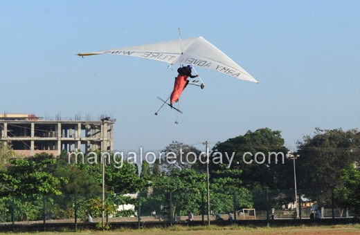 Army men fly past Mangaluru skies